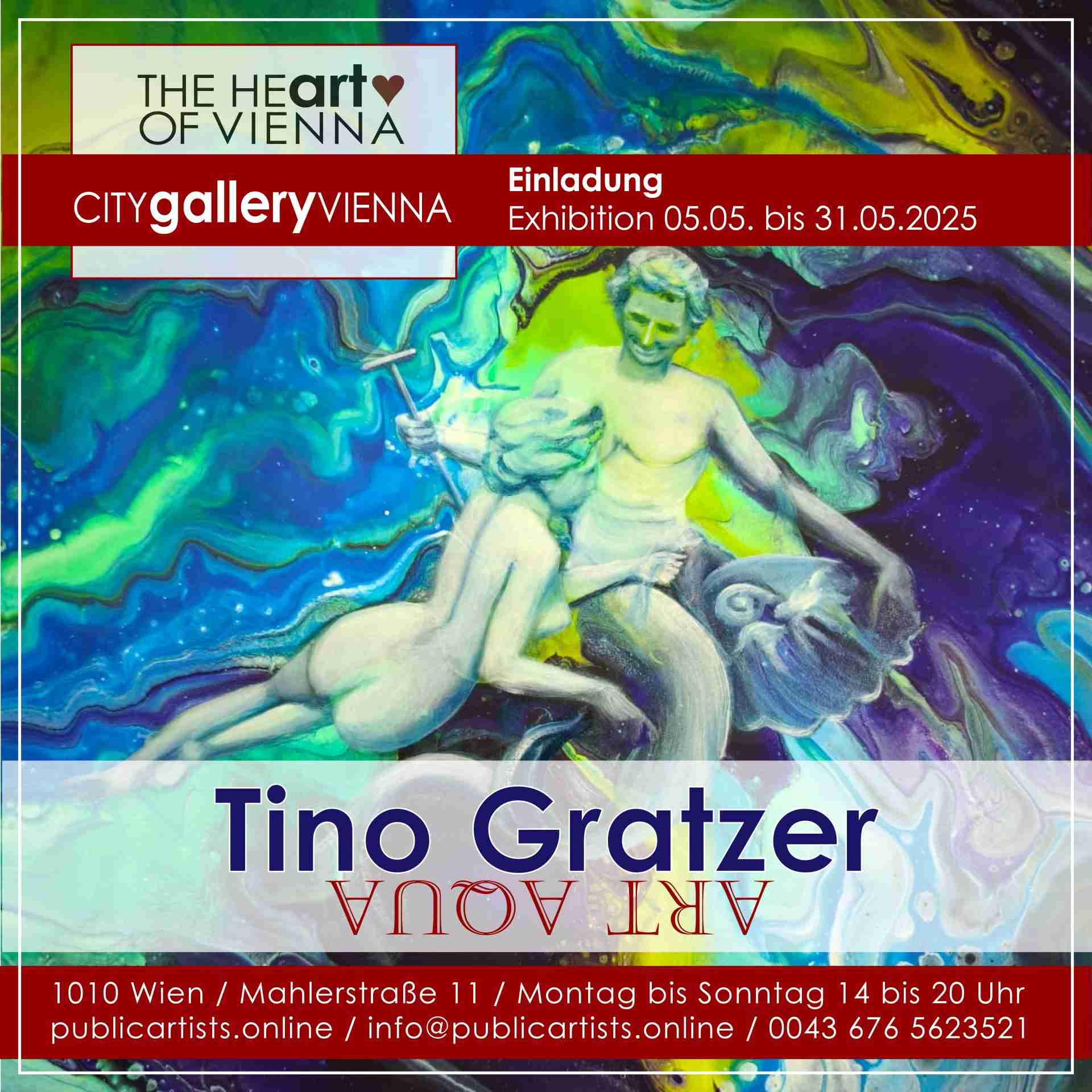 Tino Gratzer zeigt ART AQUA in der CITYgalleryVIENNA