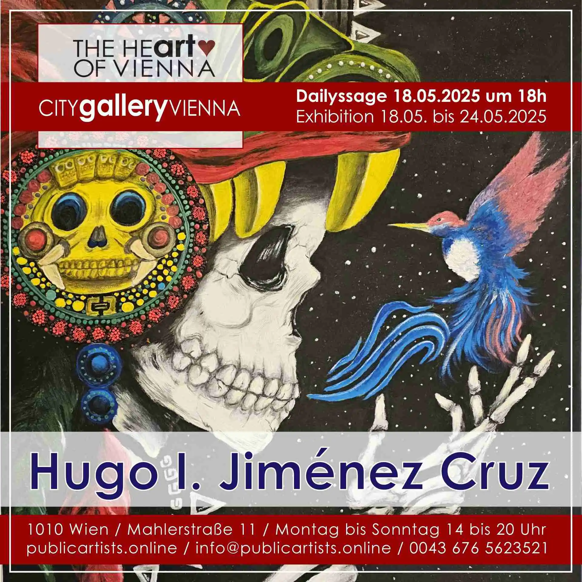 Hugo I. Jiménez Cruz in der CITYgalleryVIENNA