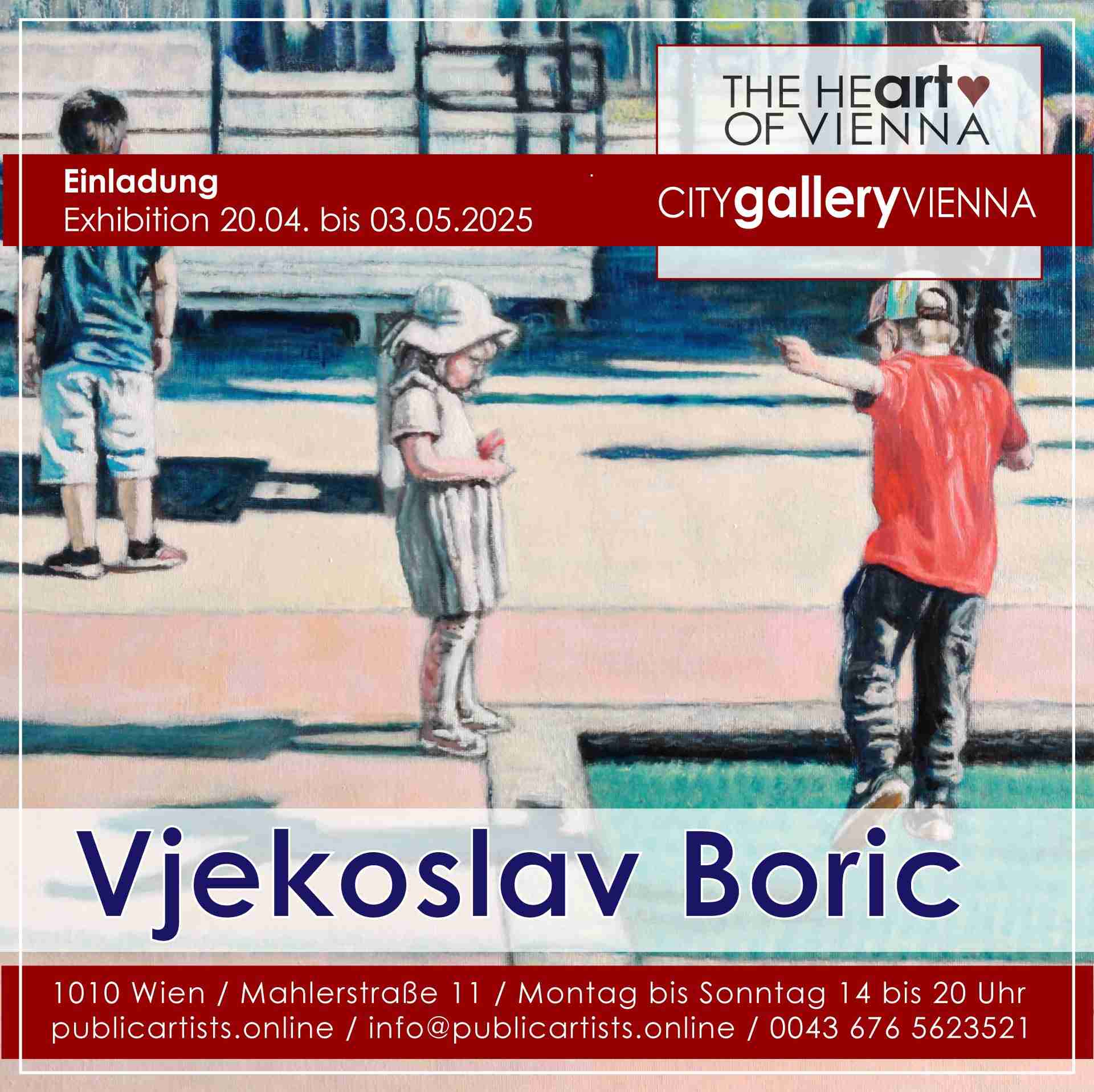 Vjekoslav Boric in der CITYgalleryVIENNA
