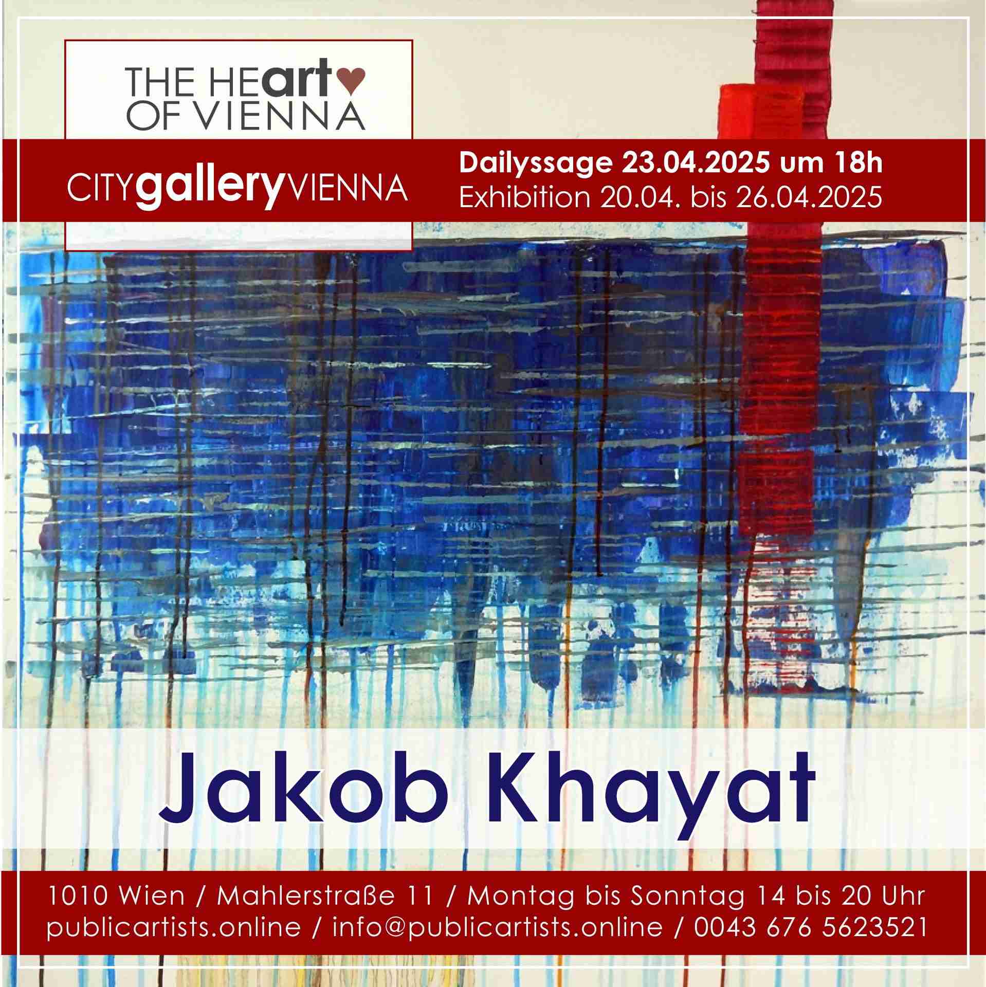 Jakob Khayat in der CITYgalleryVIENNA