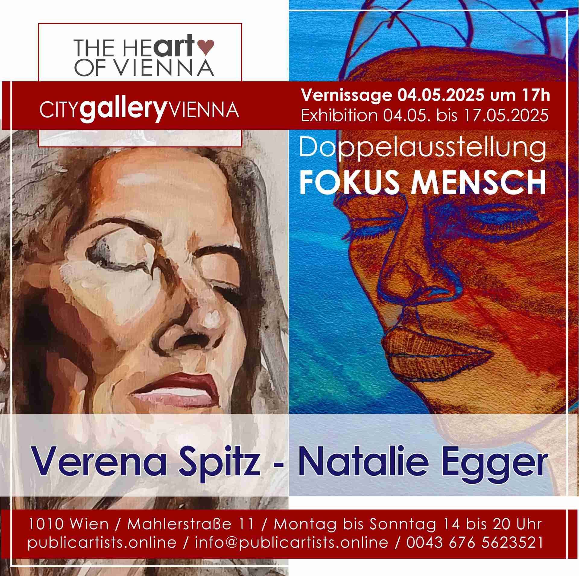 Двойная выставка „FOKUS MENSCH“ в CITYgalleryVIENNA