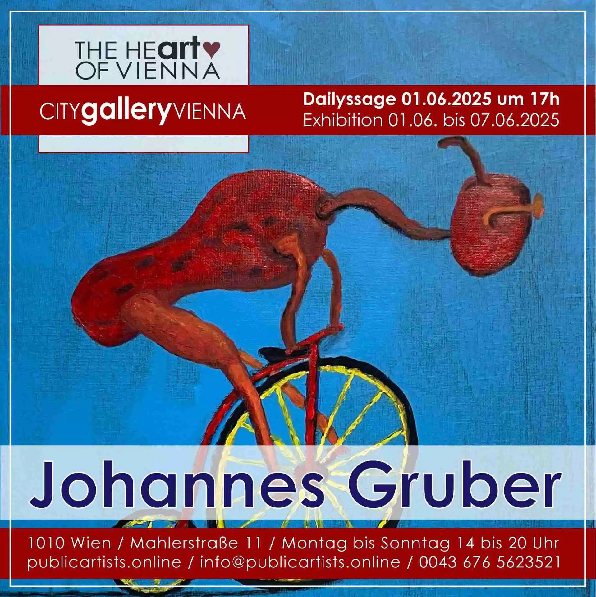 Johannes Gruber zeigt “Minimalistischer Surrealismus” in der CITYgalleryVIENNA