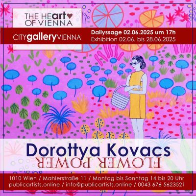 Dorottya Kovacs vystavuje FLOWER POWER v CITYgalleryVIENNA