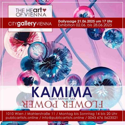 KAMIMA vystavuje FLOWER POWER v CITYgalleryVIENNA