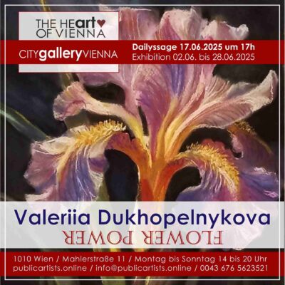 Valeriia Dukhopelnykova vystavuje FLOWER POWER v CITYgalleryVIENNA