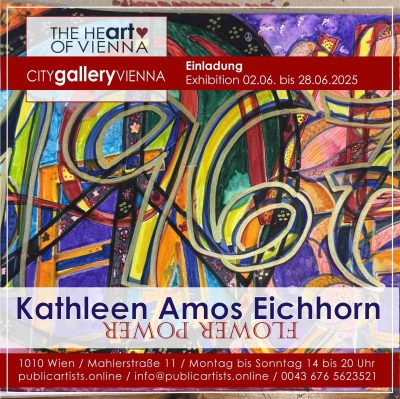Kathleen Amos Eichhorn vystavuje FLOWER POWER v CITYgalleryVIENNA