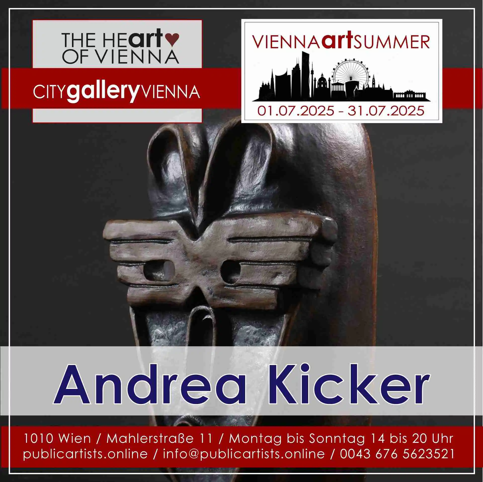 Andrea Kicker a VIENNA ART SUMMER 2025 kiállításon