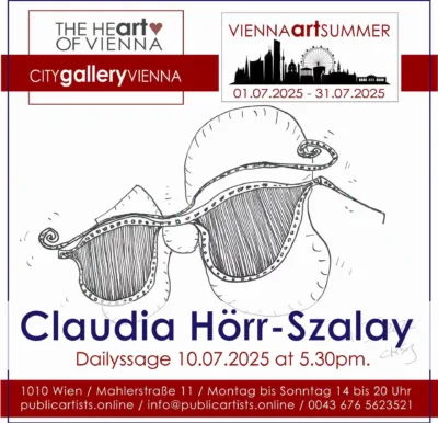 Claudia Hörr-Szalay a VIENNA ART SUMMER 2025 kiállításon