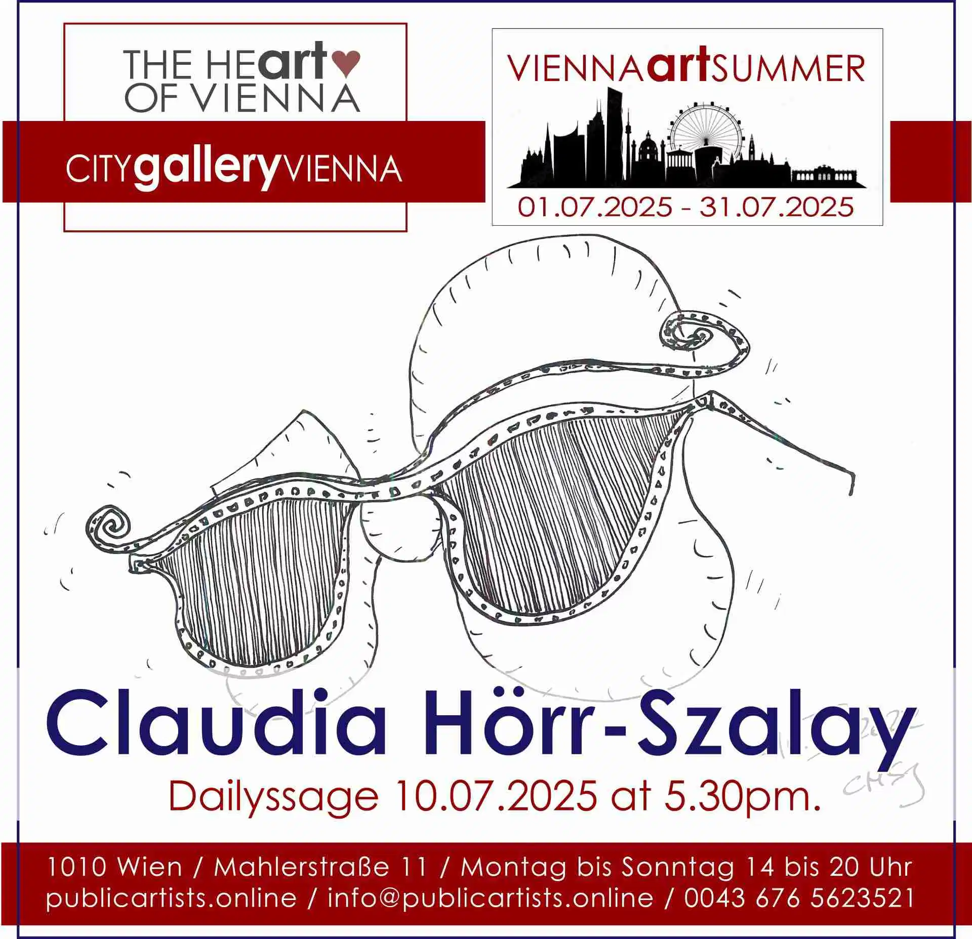 Claudia Hörr-Szalay a VIENNA ART SUMMER 2025 kiállításon
