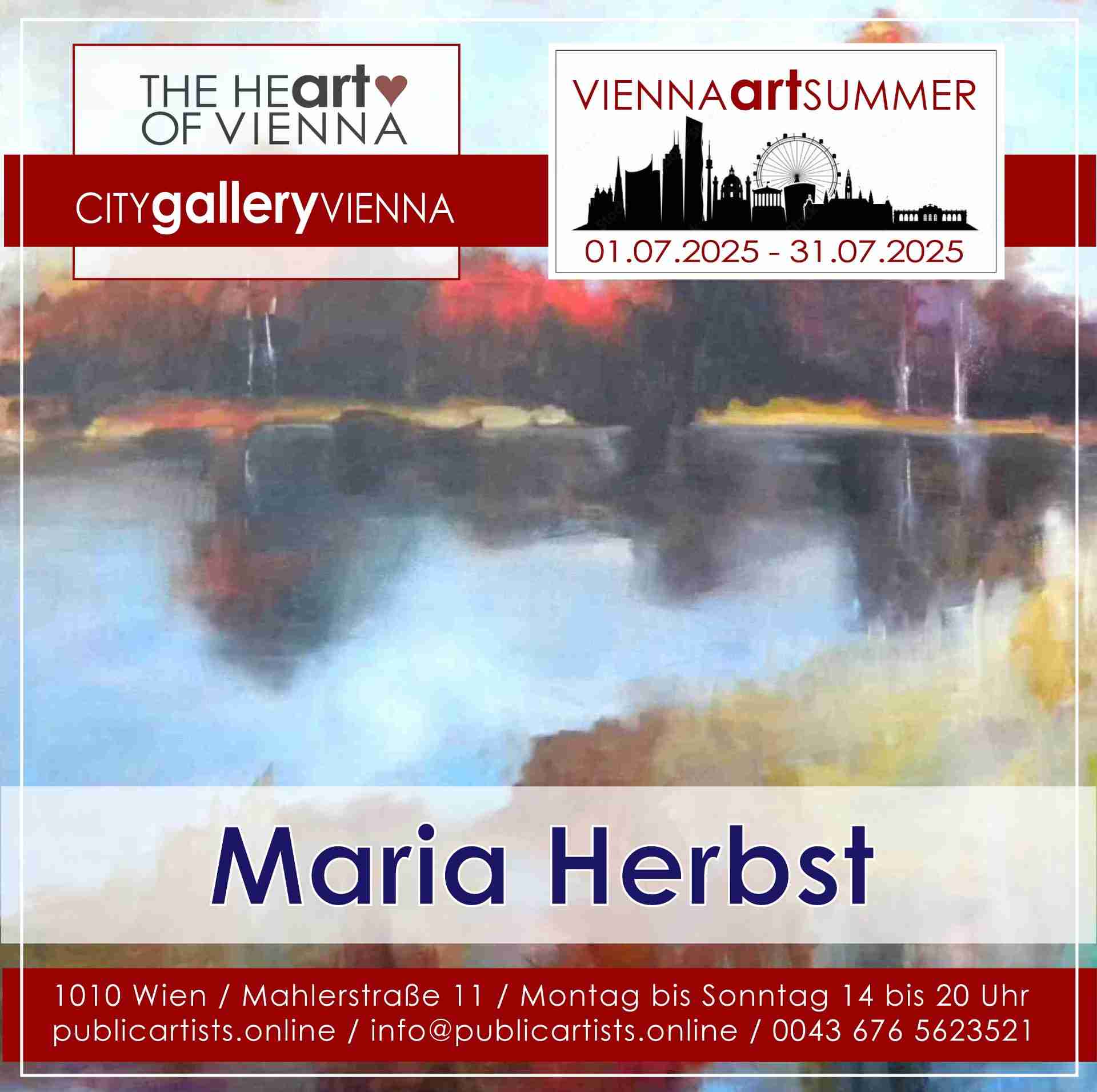 Мария Хербст на выставке VIENNA ART SUMMER 2025