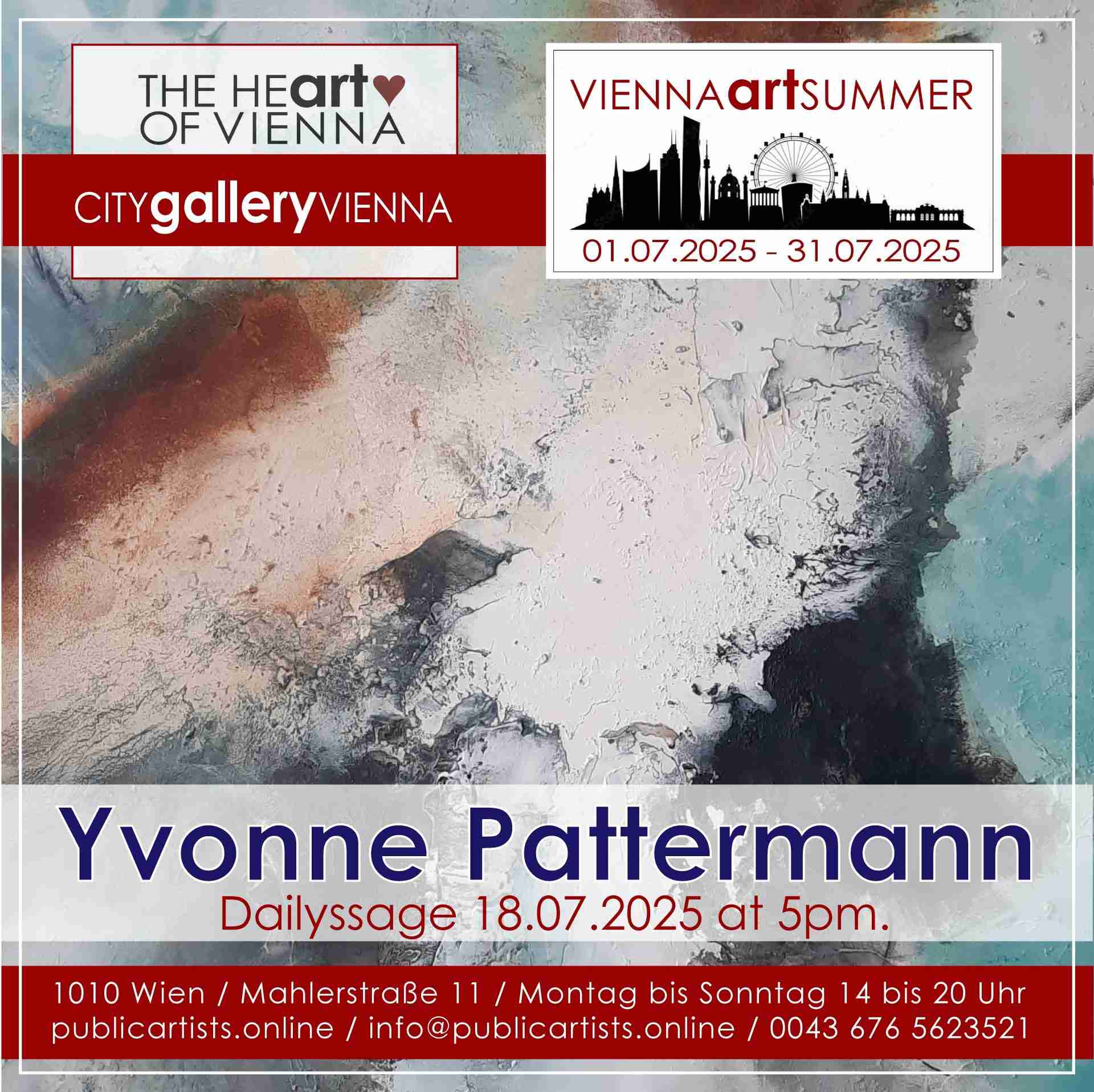 Yvonne Pattermann a VIENNA ART SUMMER 2025 kiállításon