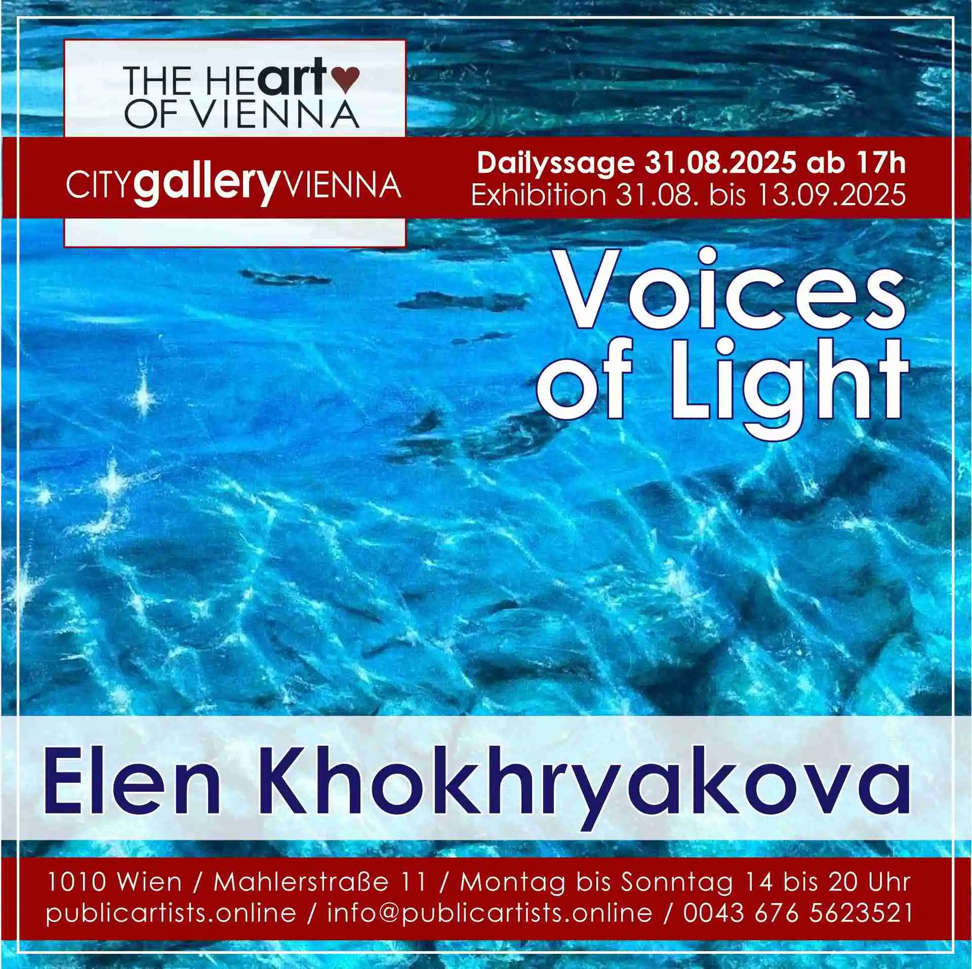 Elen Khokhryakova in the CITYgalleryVIENNA