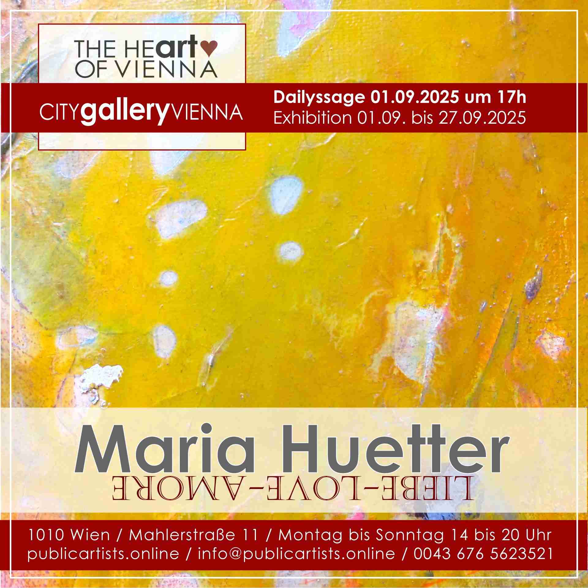 Maria Huetter mostra LIEBE-LOVE-AMORE