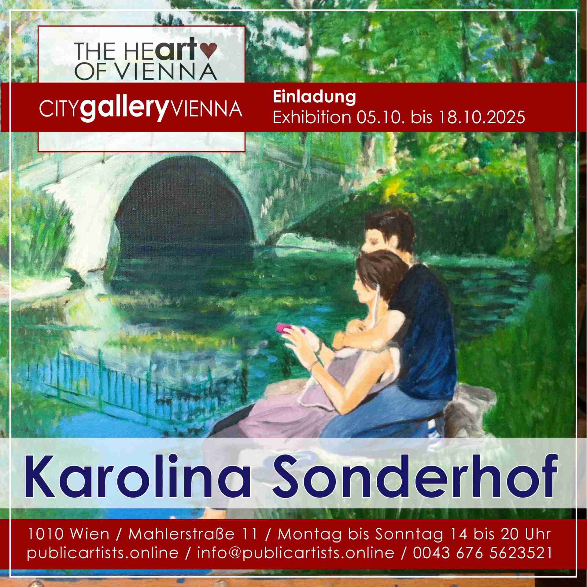 Karolina Sonderhof in der CITYgalleryVIENNA