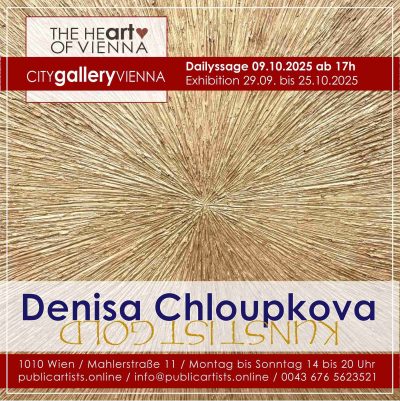 Denisa Chloupkova zeigt KUNST IST GOLD