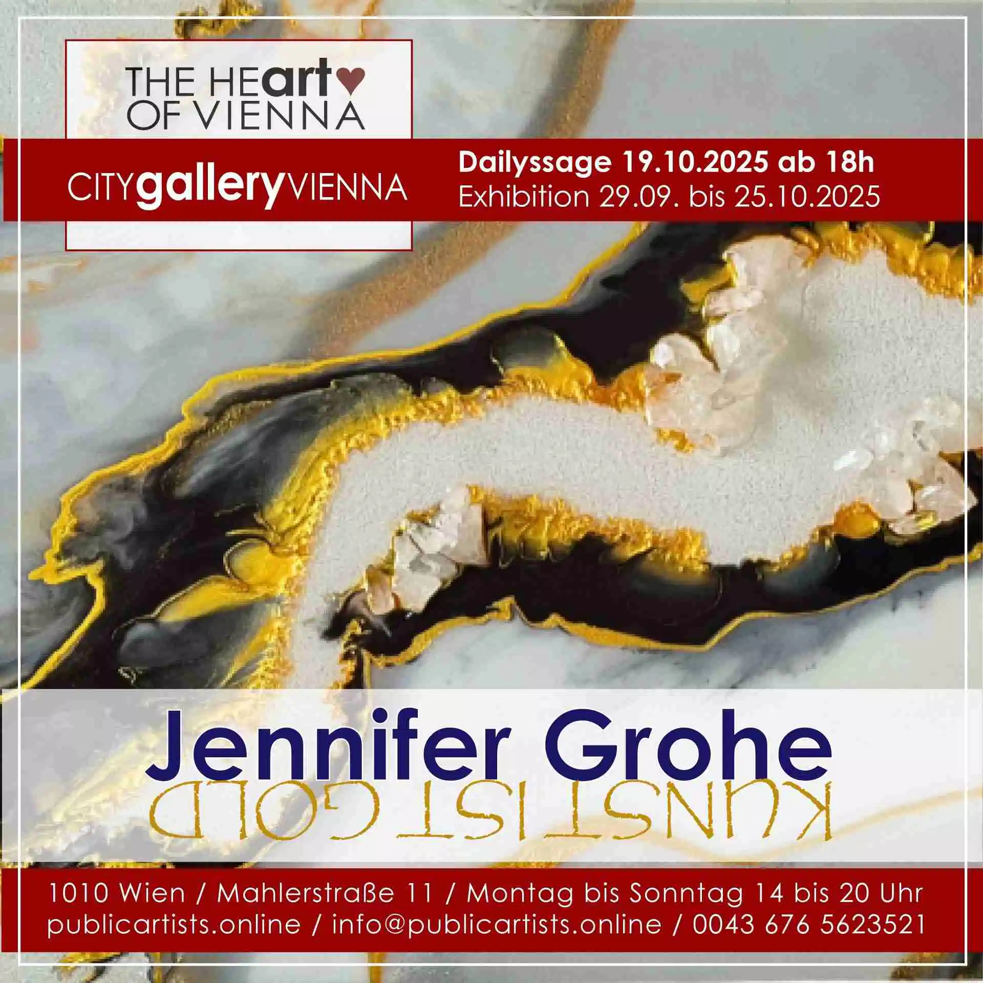 Jennifer Grohe zeigt KUNST IST GOLD