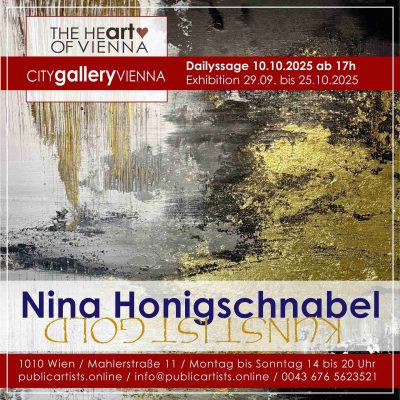 Nina Honigschnabel zeigt KUNST IST GOLD