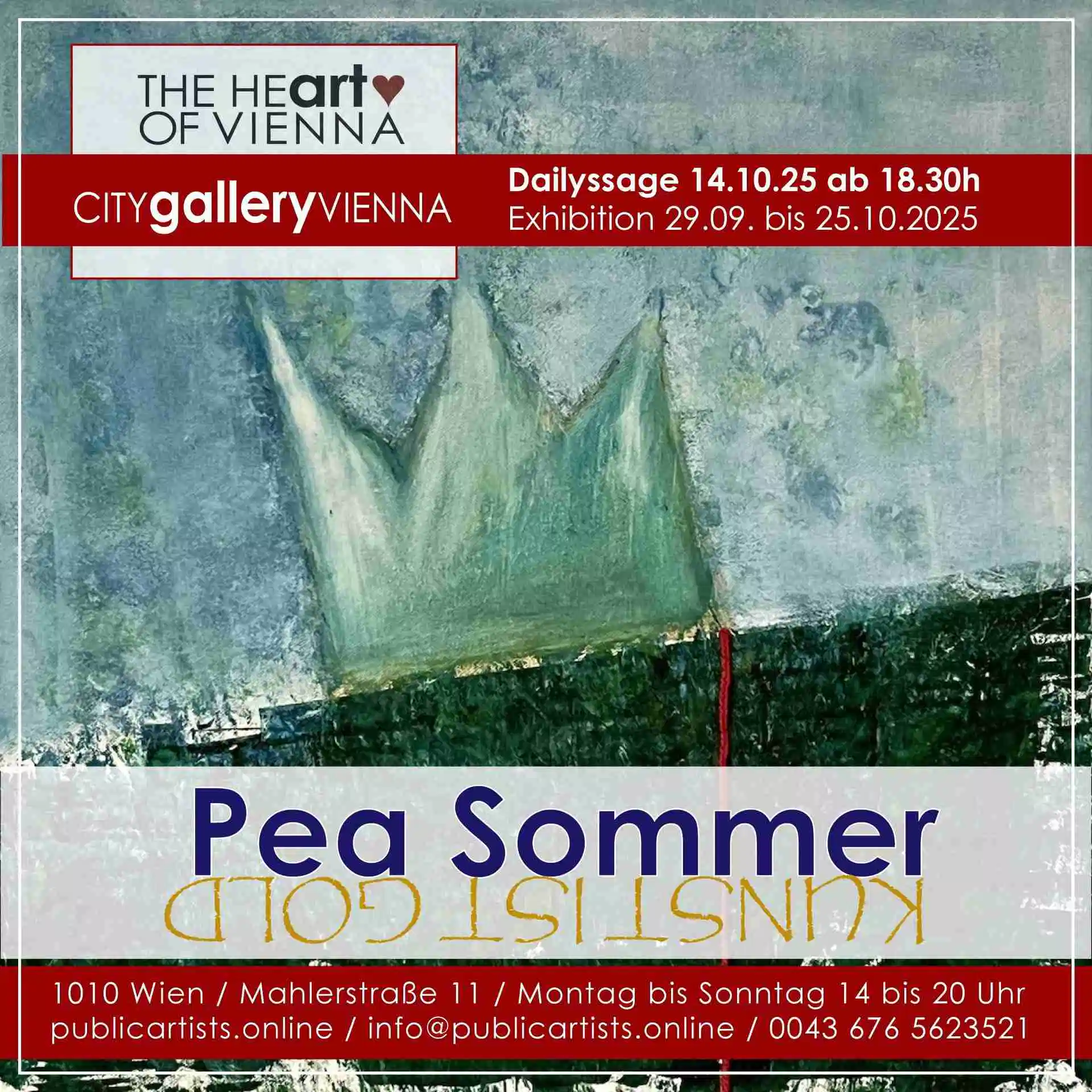 Pea Sommer zeigt KUNST IST GOLD
