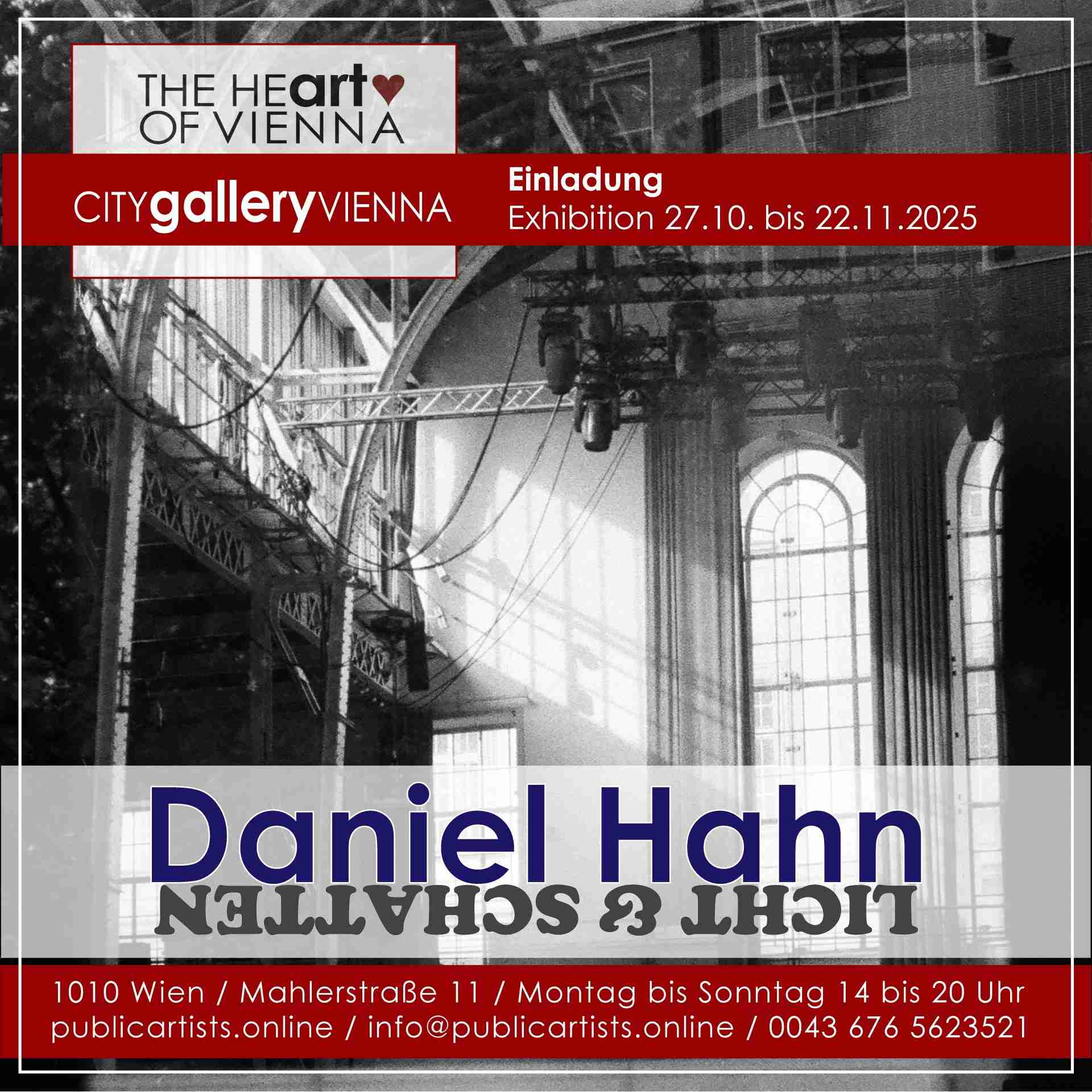 Daniel Hahn vystavuje LICHT & SCHATTEN