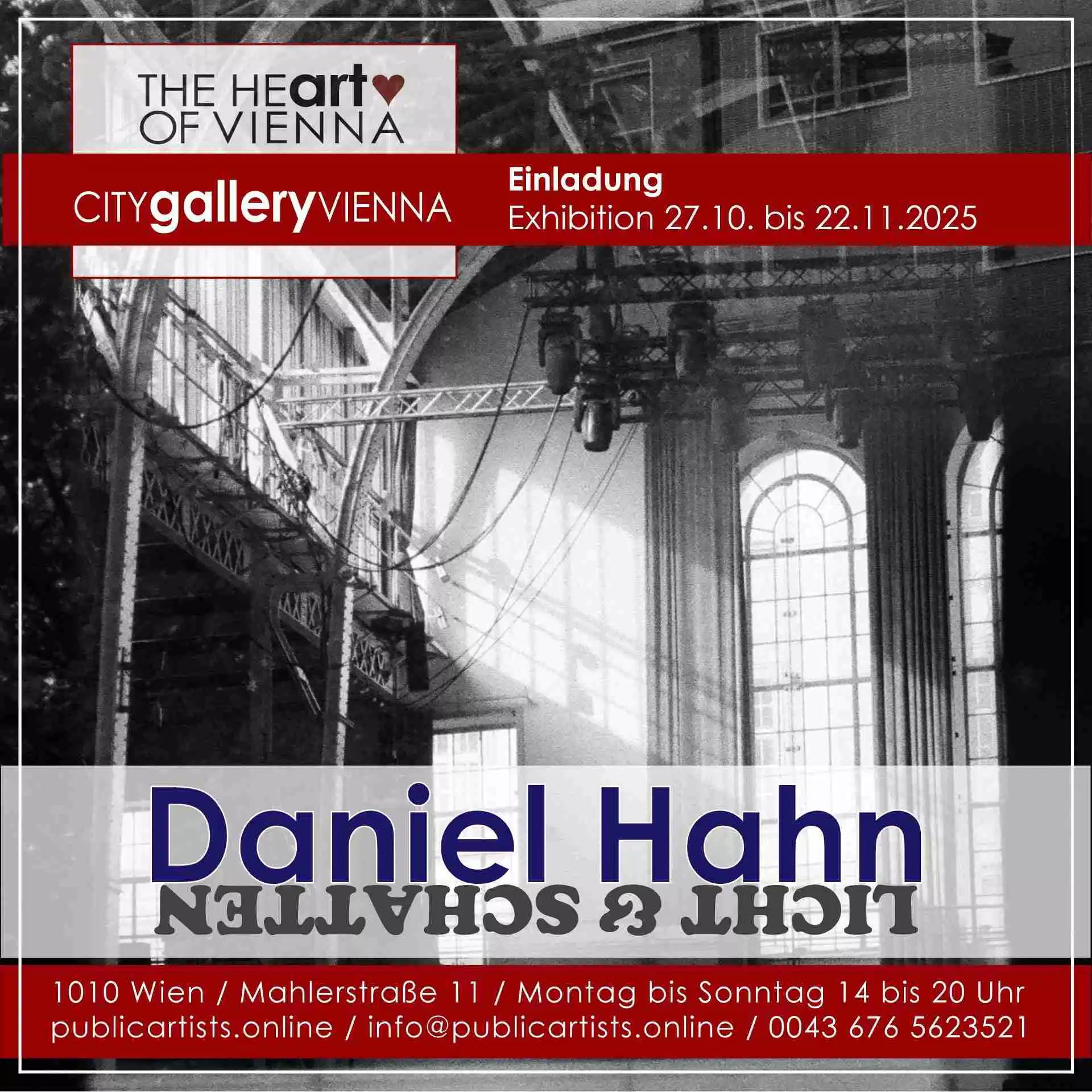 Daniel Hahn vystavuje LICHT & SCHATTEN