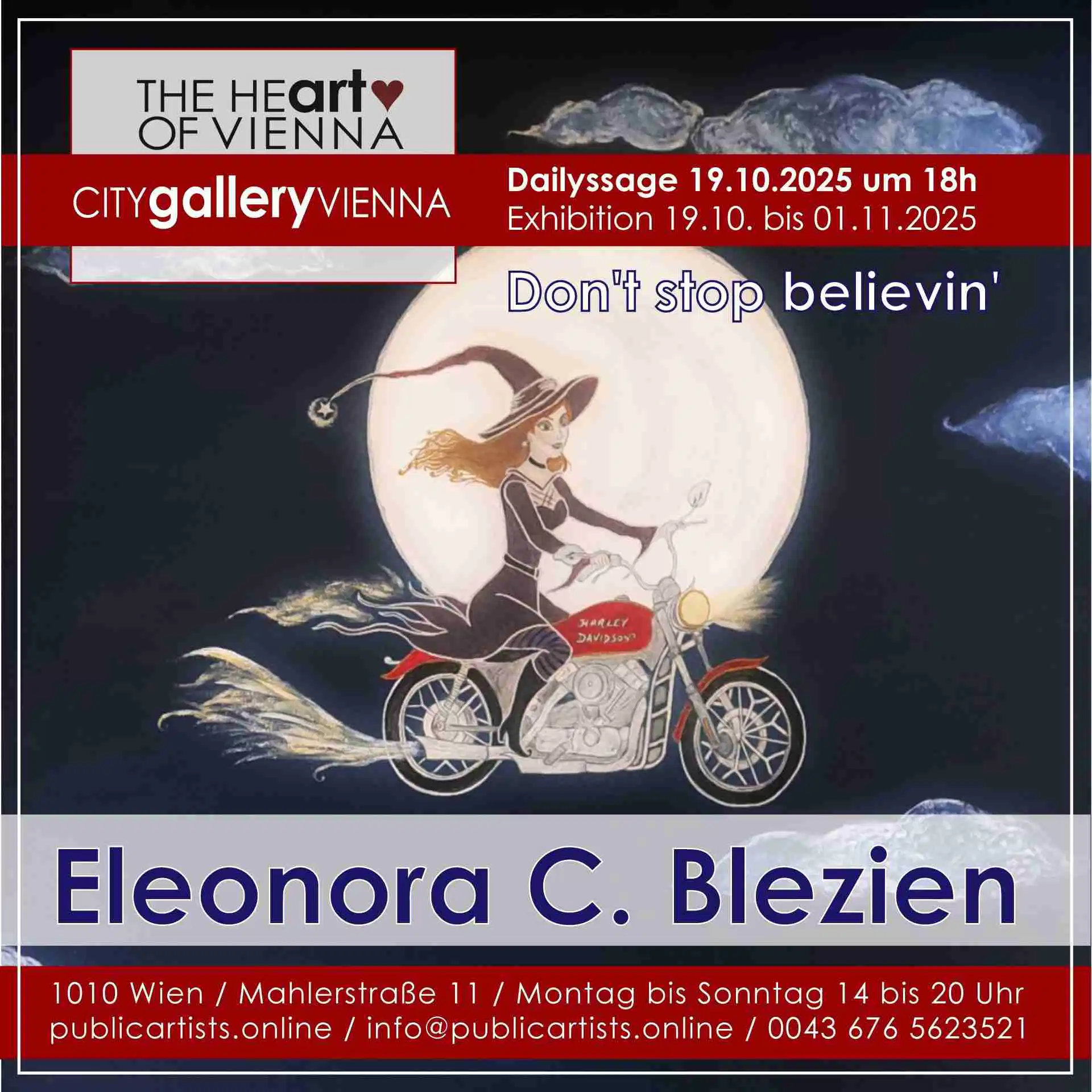 Eleonora C. Blezien at the CITYgalleryVIENNA