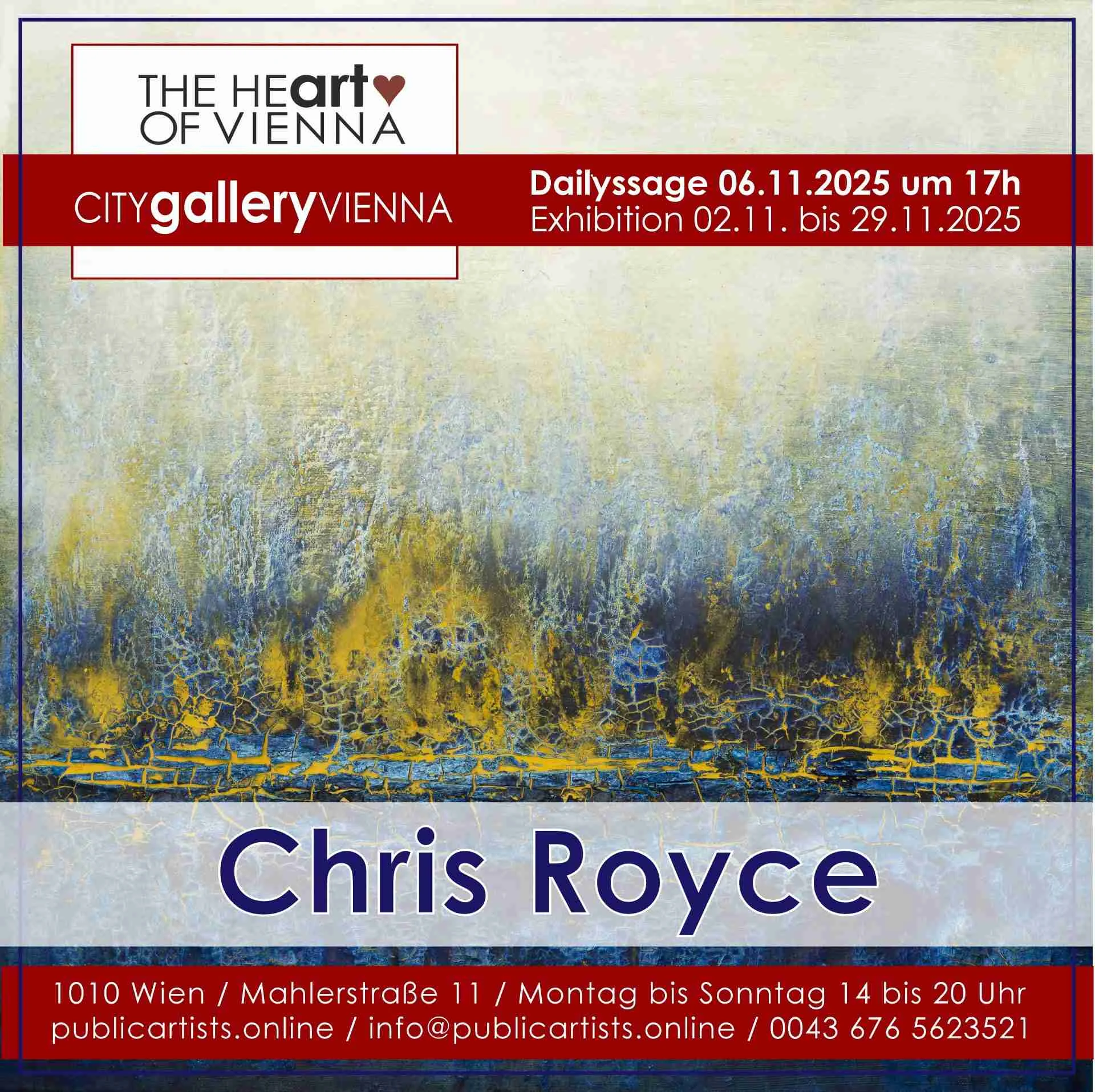 Chris Royce a CITYgalleryVIENNA-ban