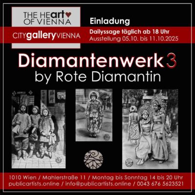 Red diamond in the CITYgalleryVIENNA