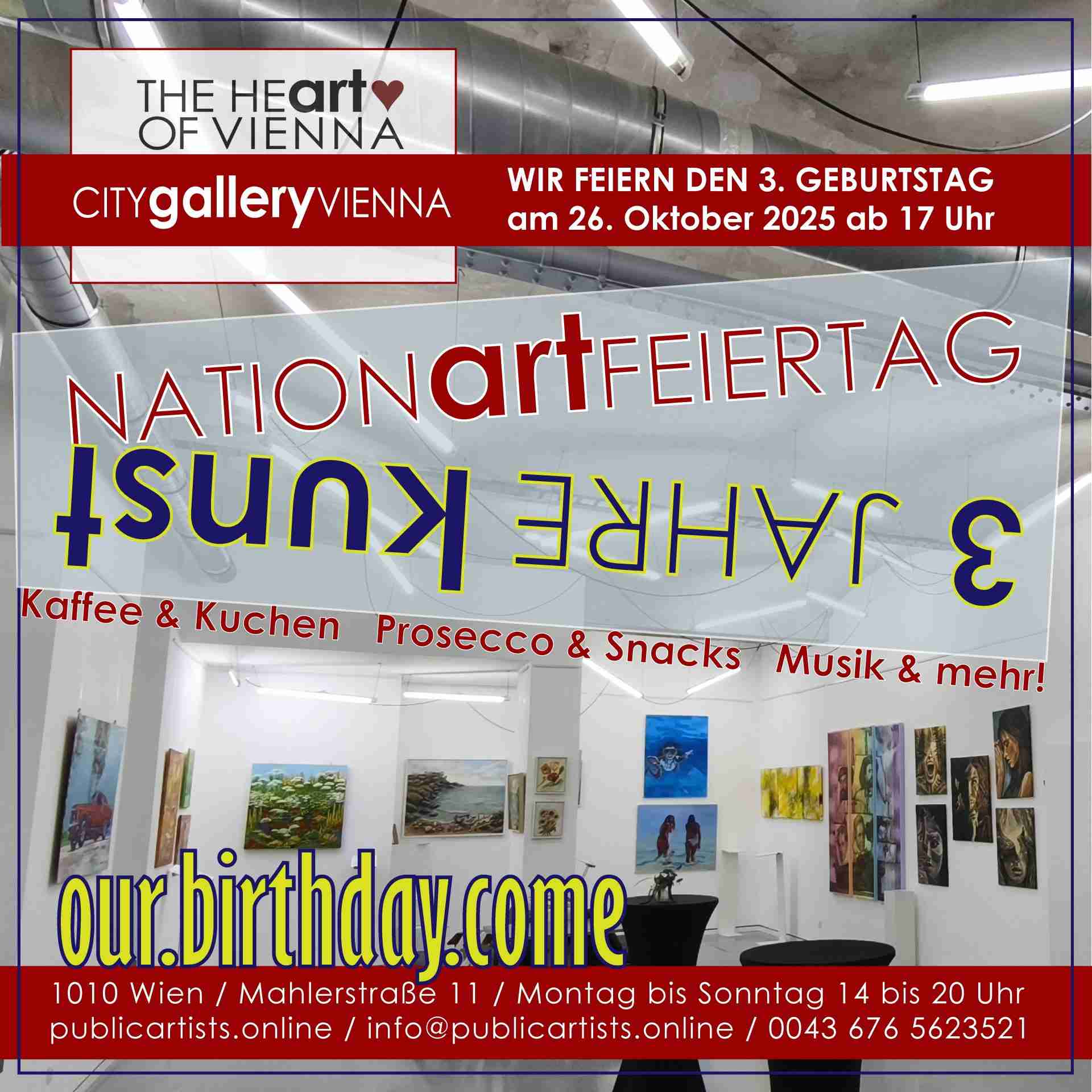 3. narozeniny CITYgalleryVIENNA