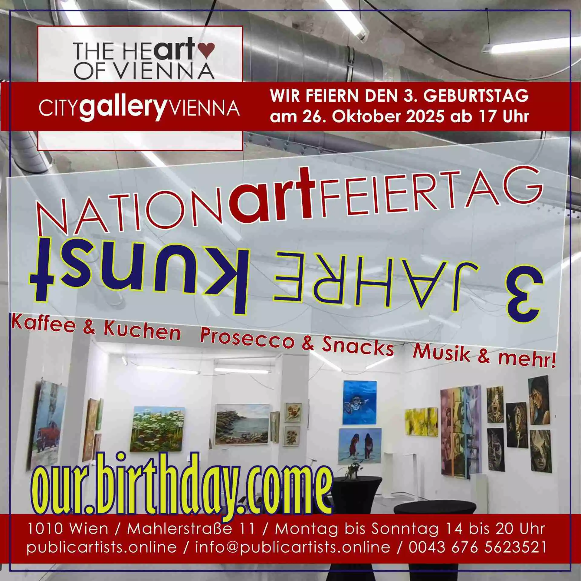 3rd birthday of CITYgalleryVIENNA