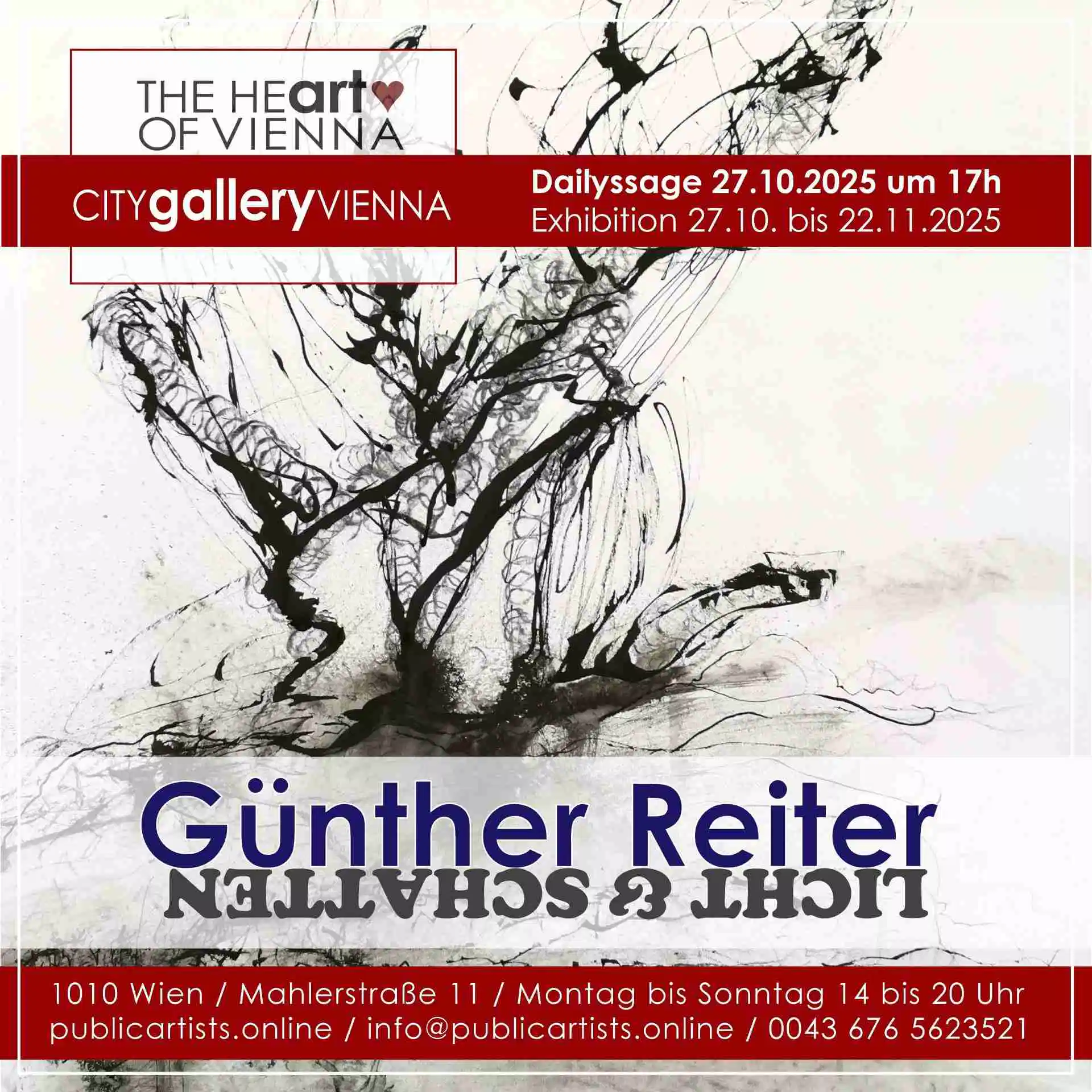 Günther Reiter LICHT & SCHATTEN'ı gösteriyor