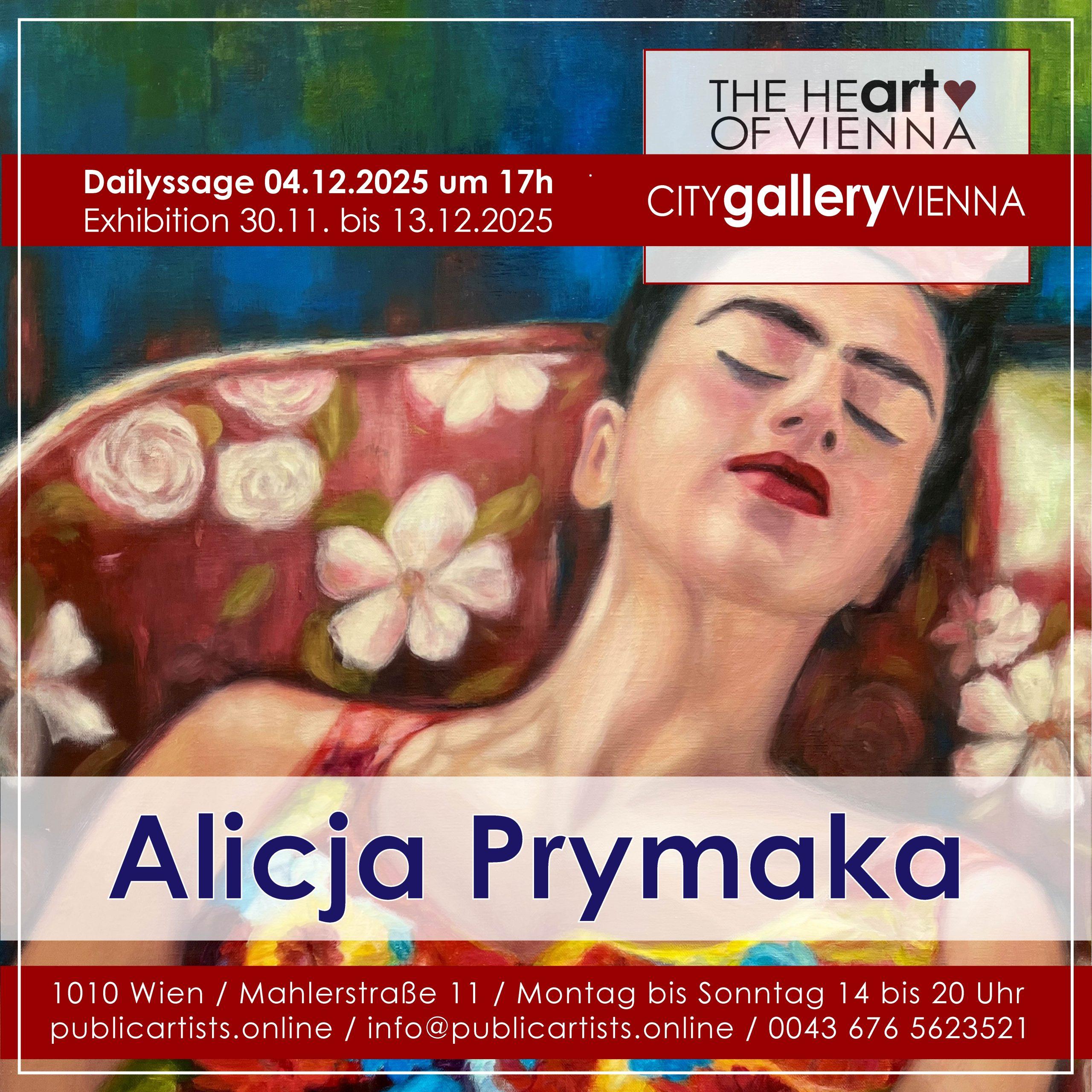Alicja Prymaka in der CITYgalleryVIENNA
