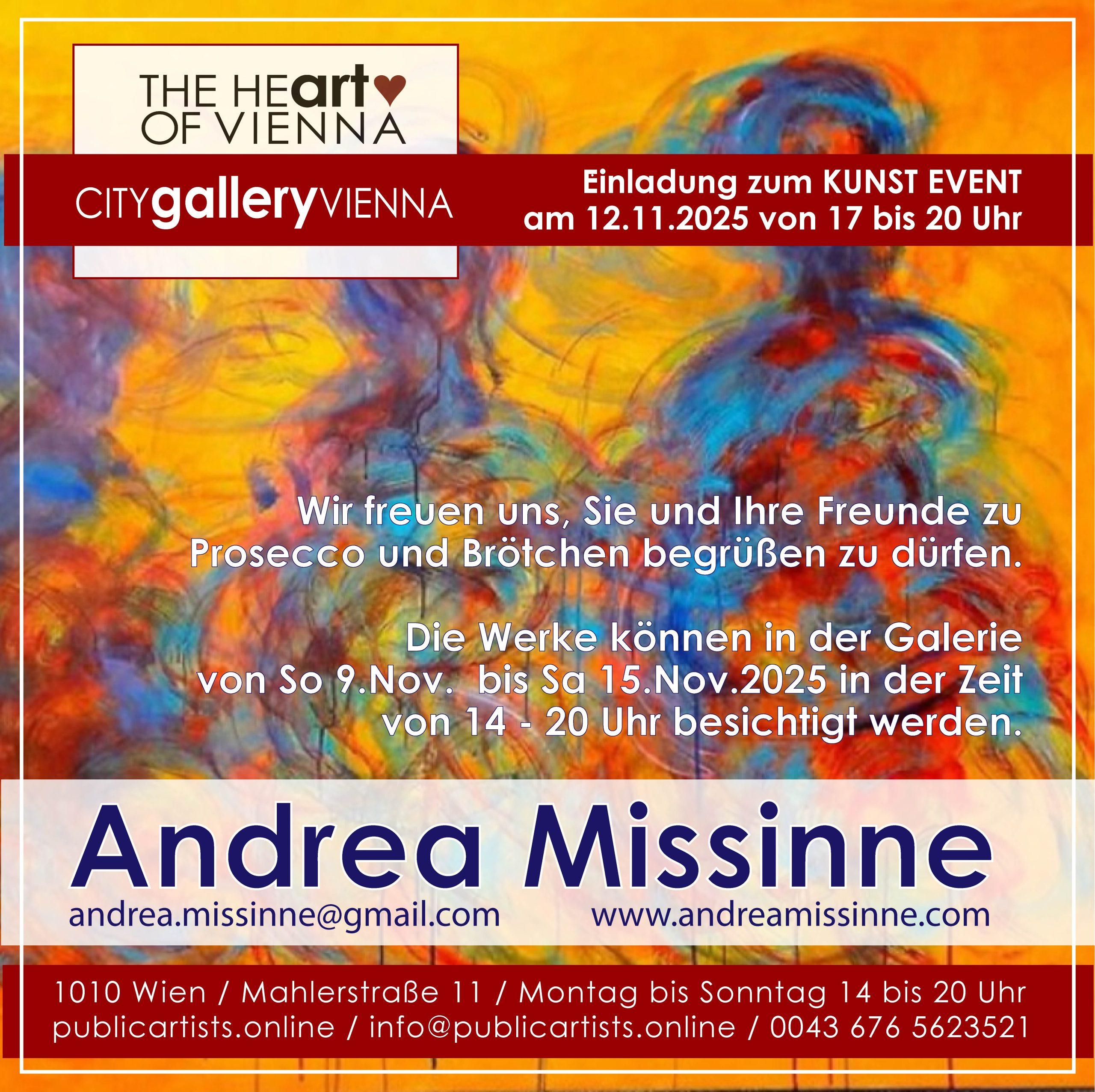 Andrea Missinne in der CITYgalleryVIENNA