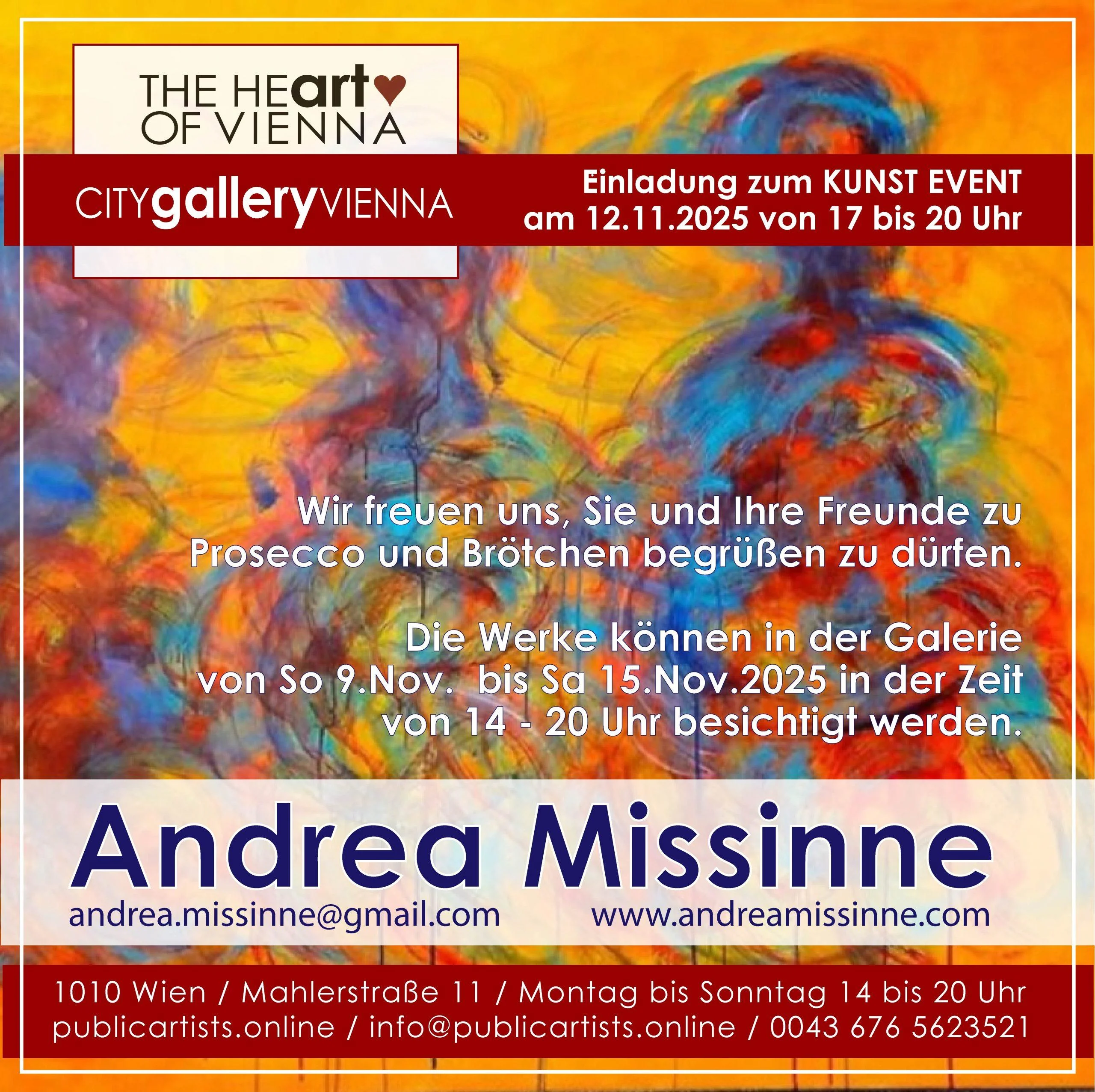 Andrea Missinne in der CITYgalleryVIENNA