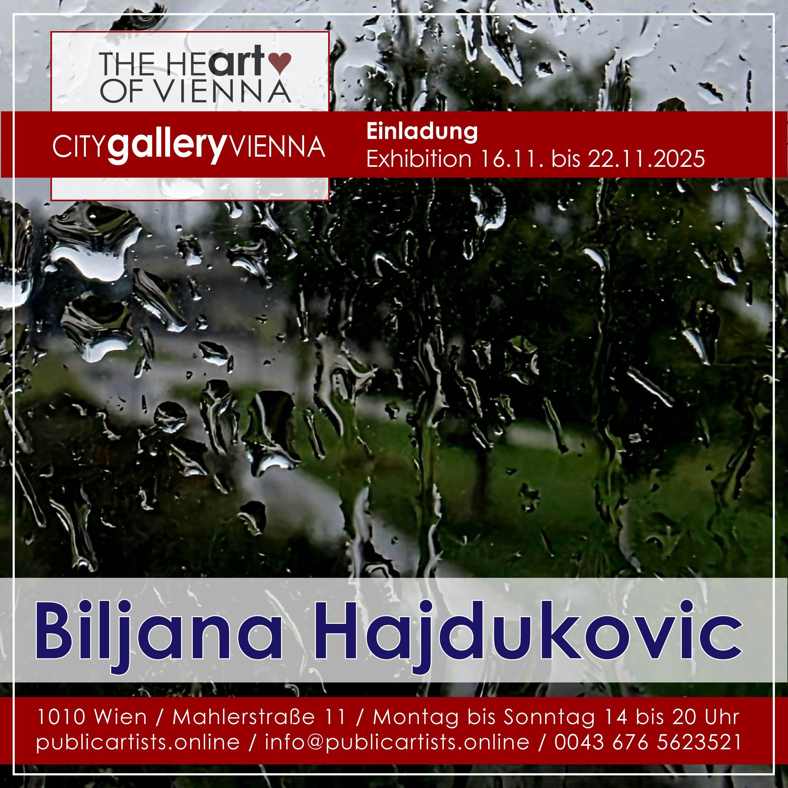 Biljana Hajdukovic in der CITYgalleryVIENNA