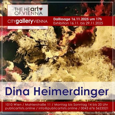 Dina Heimerdinger in der CITYgalleryVIENNA