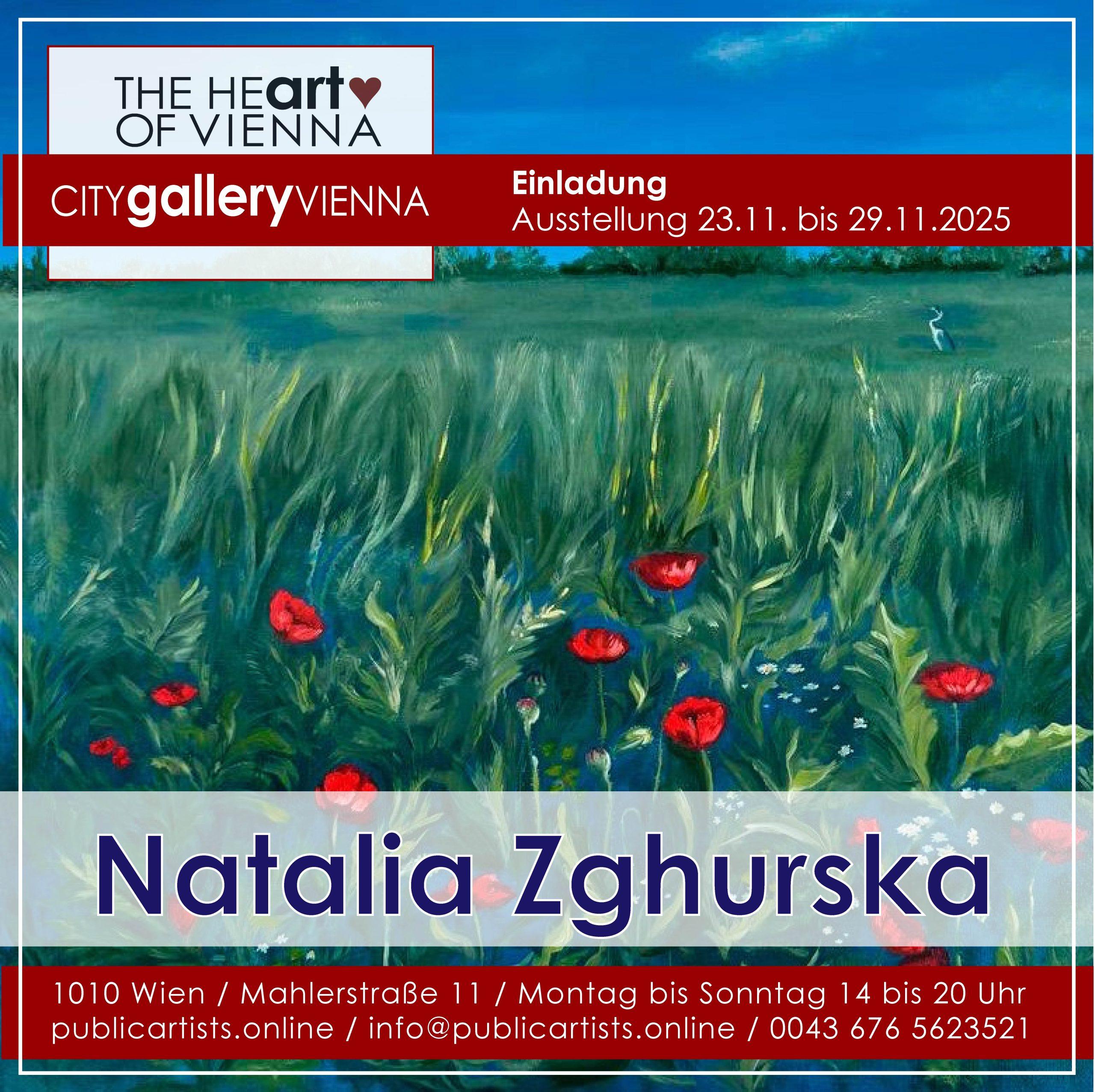 Natalia Zghurska in der CITYgalleryVIENNA