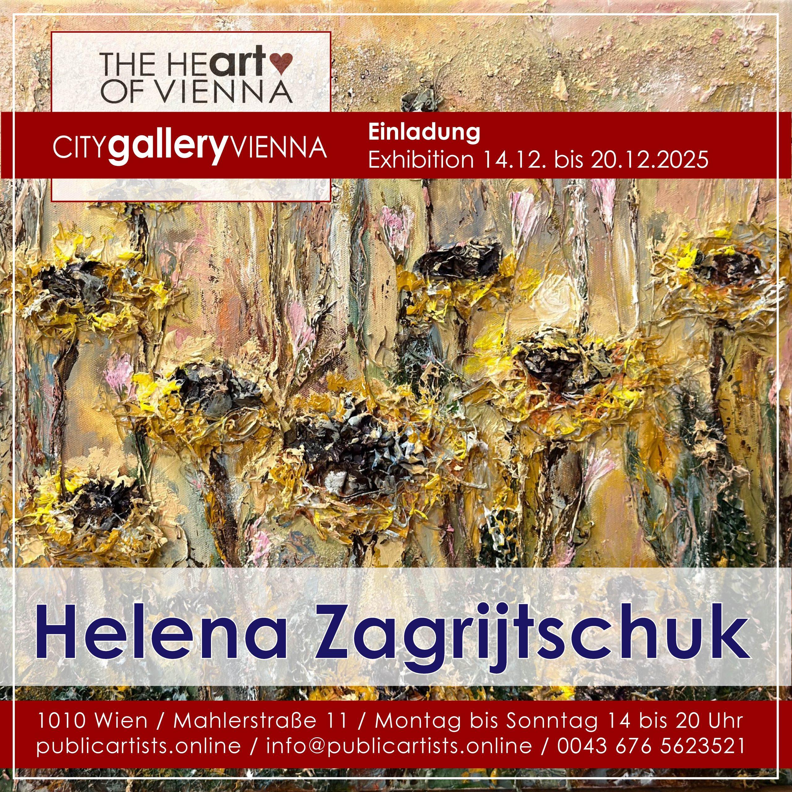 Helena Zagrijtschuk in der CITYgalleryVIENNA