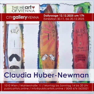 Claudia Huber-Newman in der CITYgalleryVIENNA