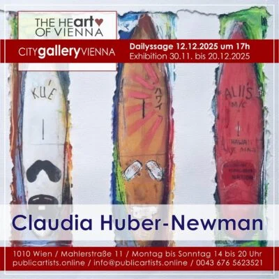 Claudia Huber-Newman in der CITYgalleryVIENNA