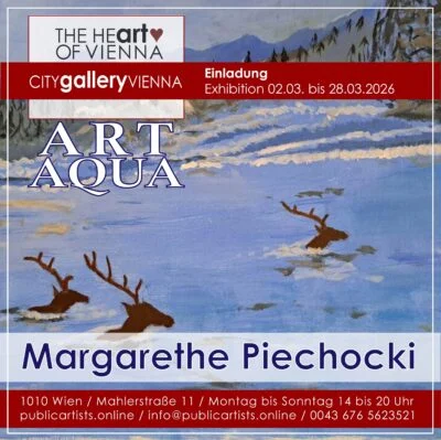 Margarethe Piechocki zeigt „ART AQUA“ in der CITYgalleryVIENNA