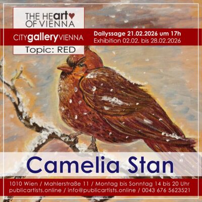 Camelia Stan zeigt „RED“ in der CITYgalleryVIENNA