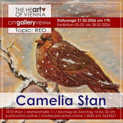 Camelia Stan zeigt „RED“ in der CITYgalleryVIENNA