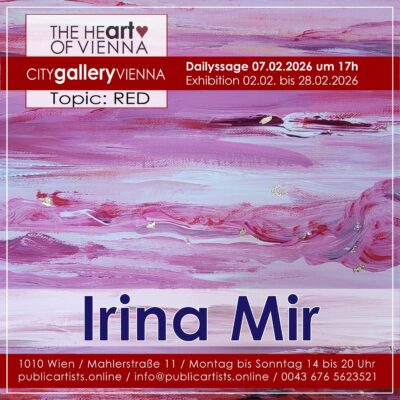 Ирина Мир показва „RED“ в CITYgalleryVIENNA
