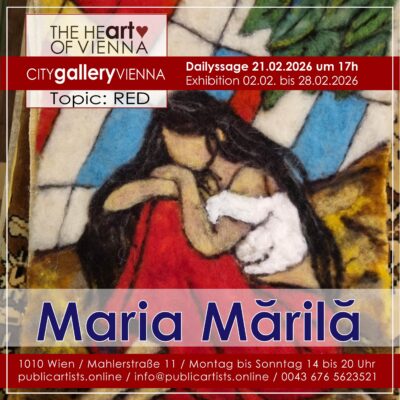 Maria Mărilă zeigt „RED“ in der CITYgalleryVIENNA
