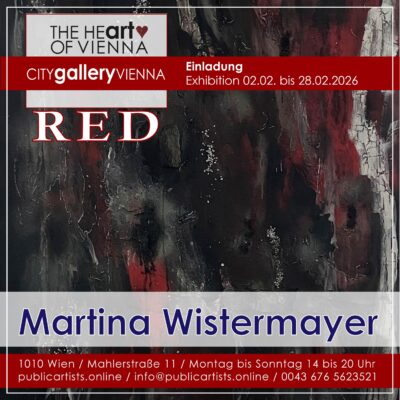 Martina Wistermayer zeigt „RED“ in der CITYgalleryVIENNA