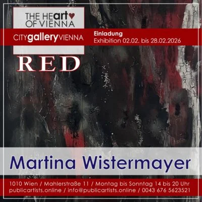 Martina Wistermayer zeigt „RED“ in der CITYgalleryVIENNA