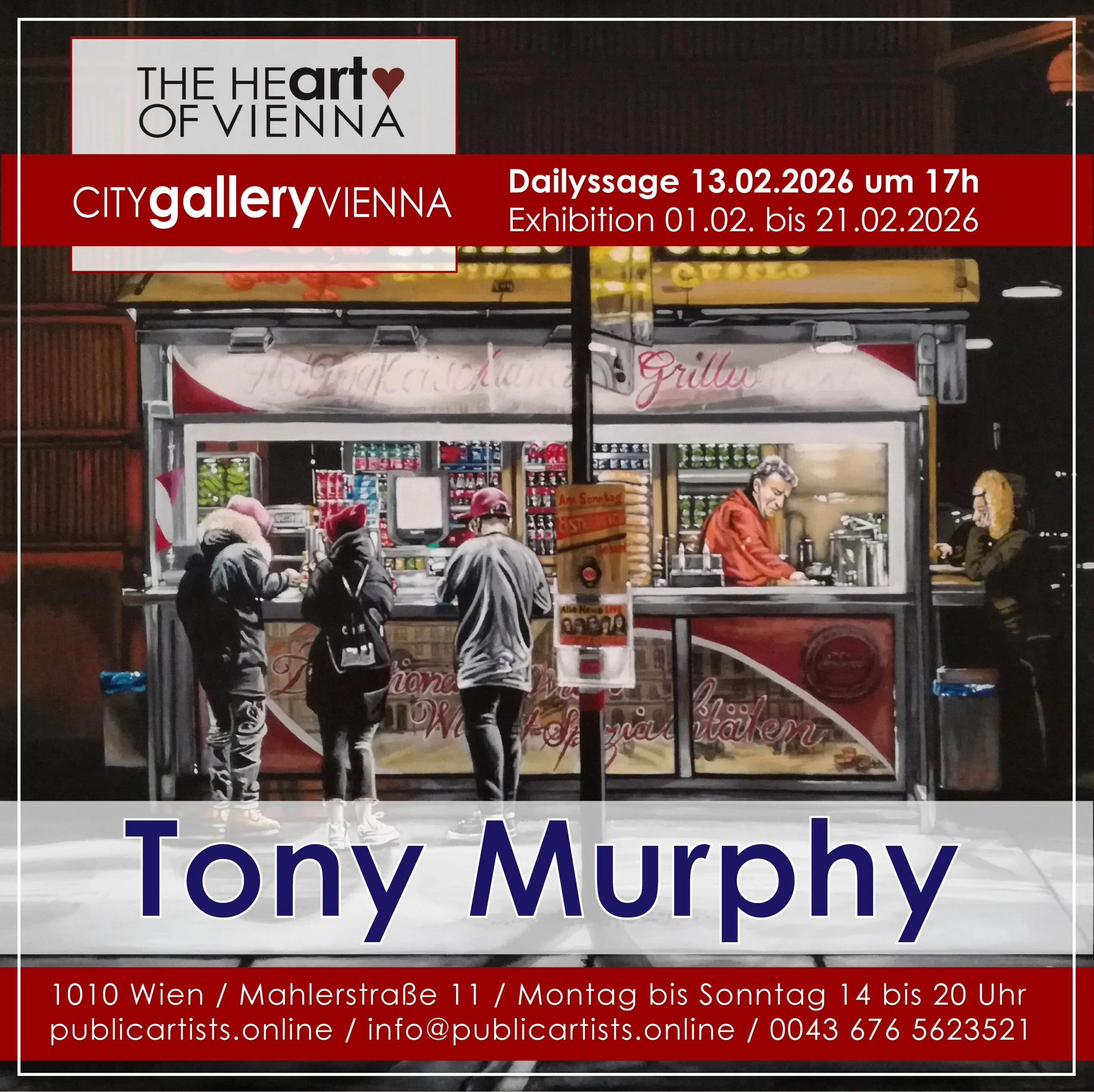 Tony Murphy in der CITYgalleryVIENNA