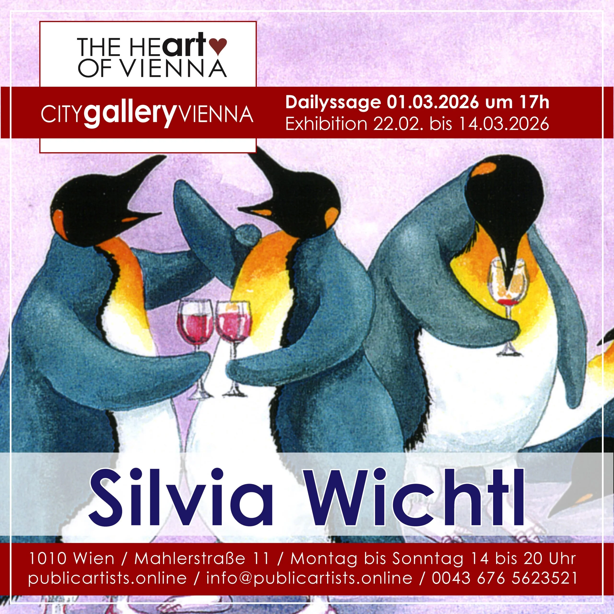 Silvia Wichtl in der CITYgalleryVIENNA
