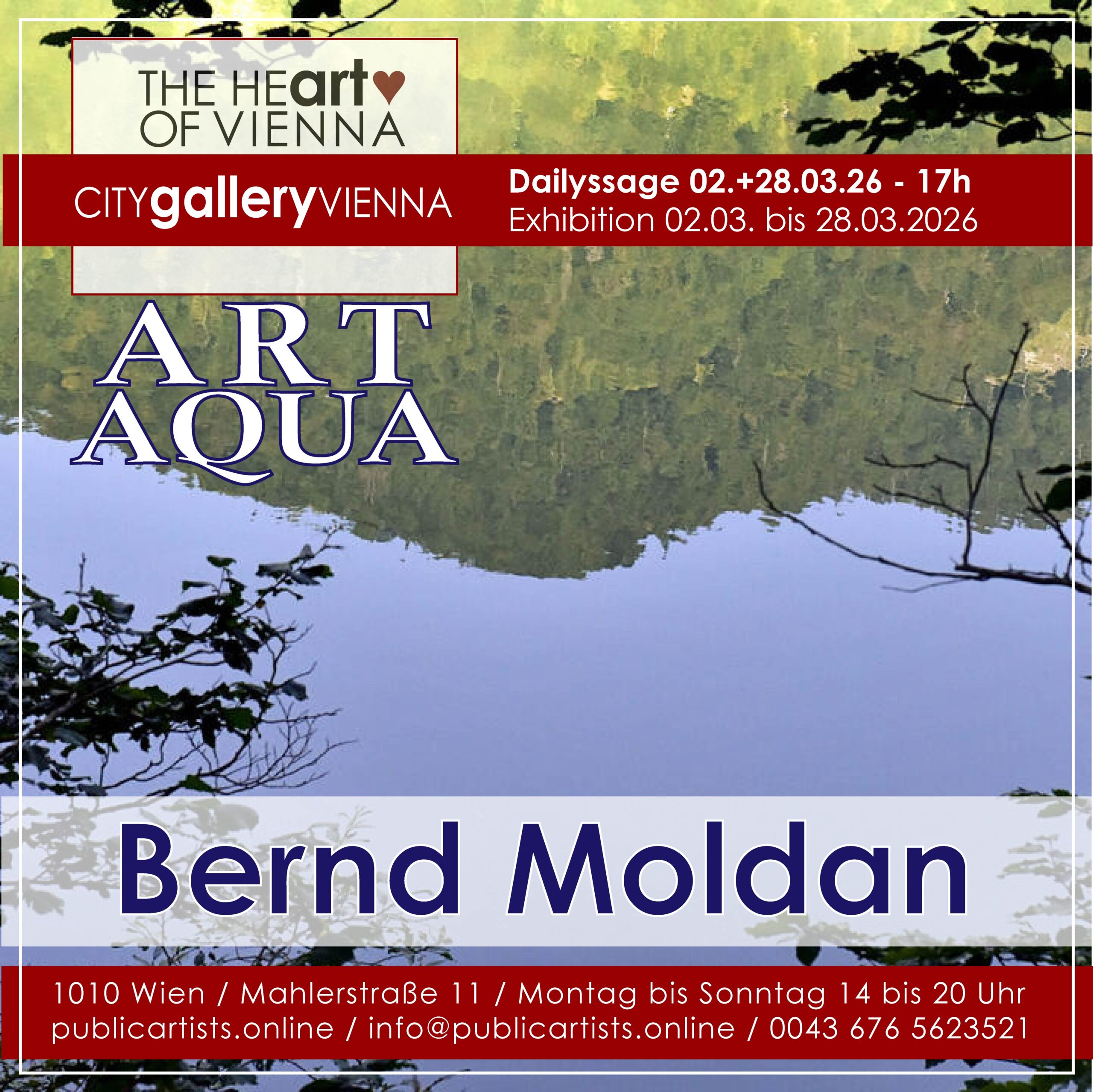 Bernd Moldan zeigt „ART AQUA“ in der CITYgalleryVIENNA