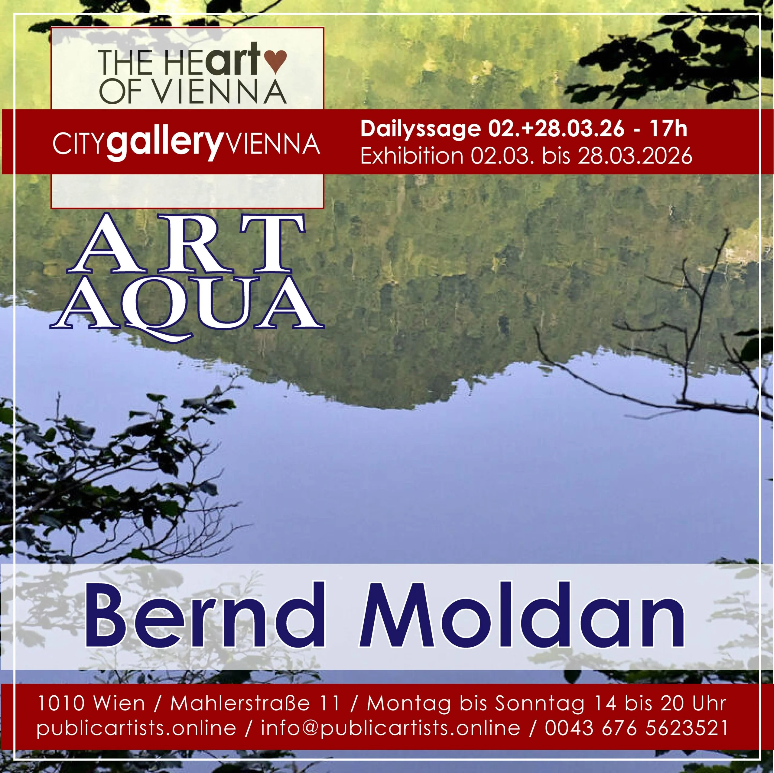 Bernd Moldan zeigt „ART AQUA“ in der CITYgalleryVIENNA